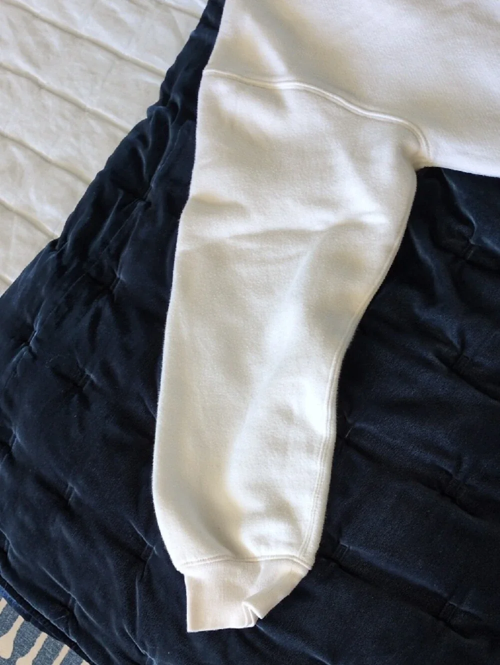 J. Crew White Crewneck Sweatshirt, Small